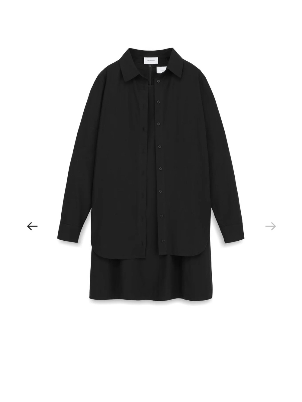 2 in 1 Poplin Dress